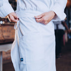 Tapered Apron - White