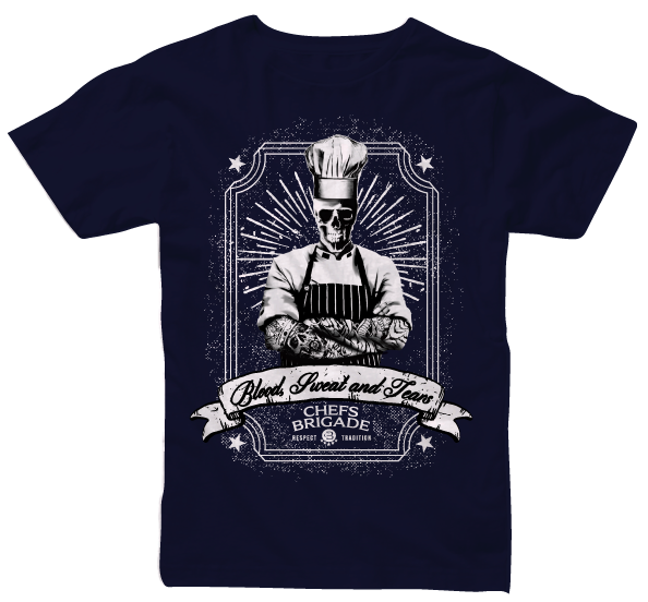 Chefs Brigade Tee- Navy
