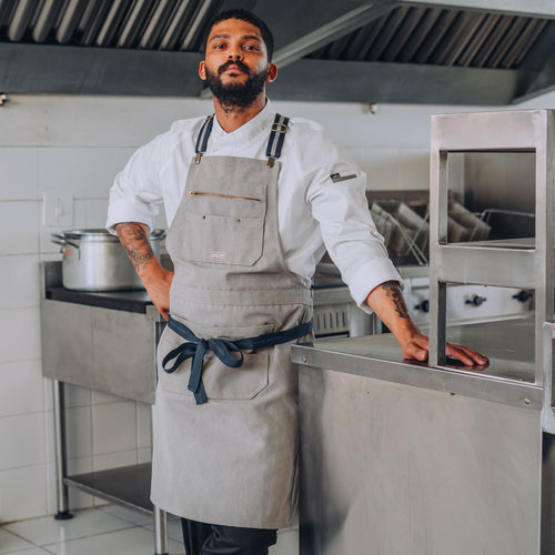 Bridgerton Grey Apron