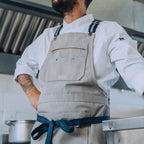 Bridgerton Grey Apron