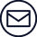 Email icon on a white background