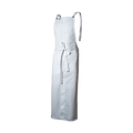 White apron with straps on a white background