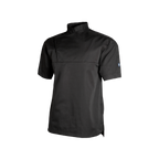 Black chef's jacket on a white background