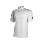 White chef's shirt on a white background