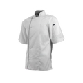White chef's jacket on a white background