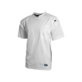 White chef's coat with a brand logo on a white background