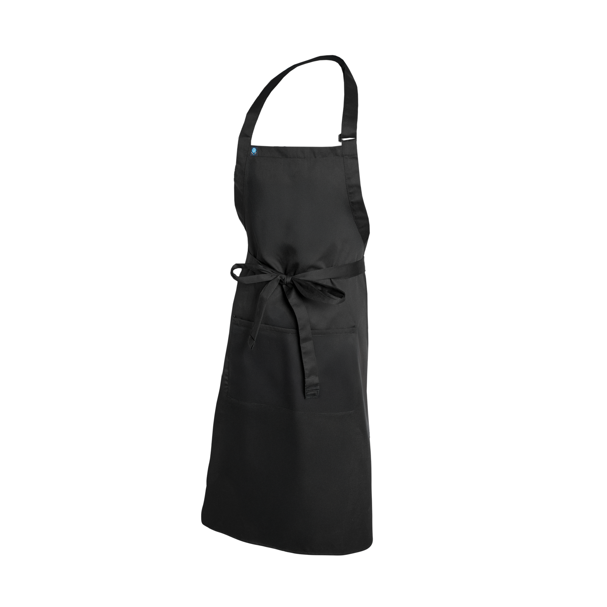 Black apron on a white background
