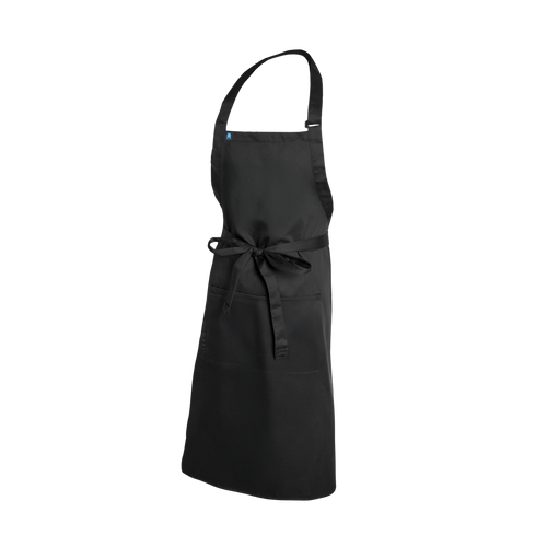 Black apron on a white background