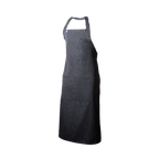 Black pinstriped apron