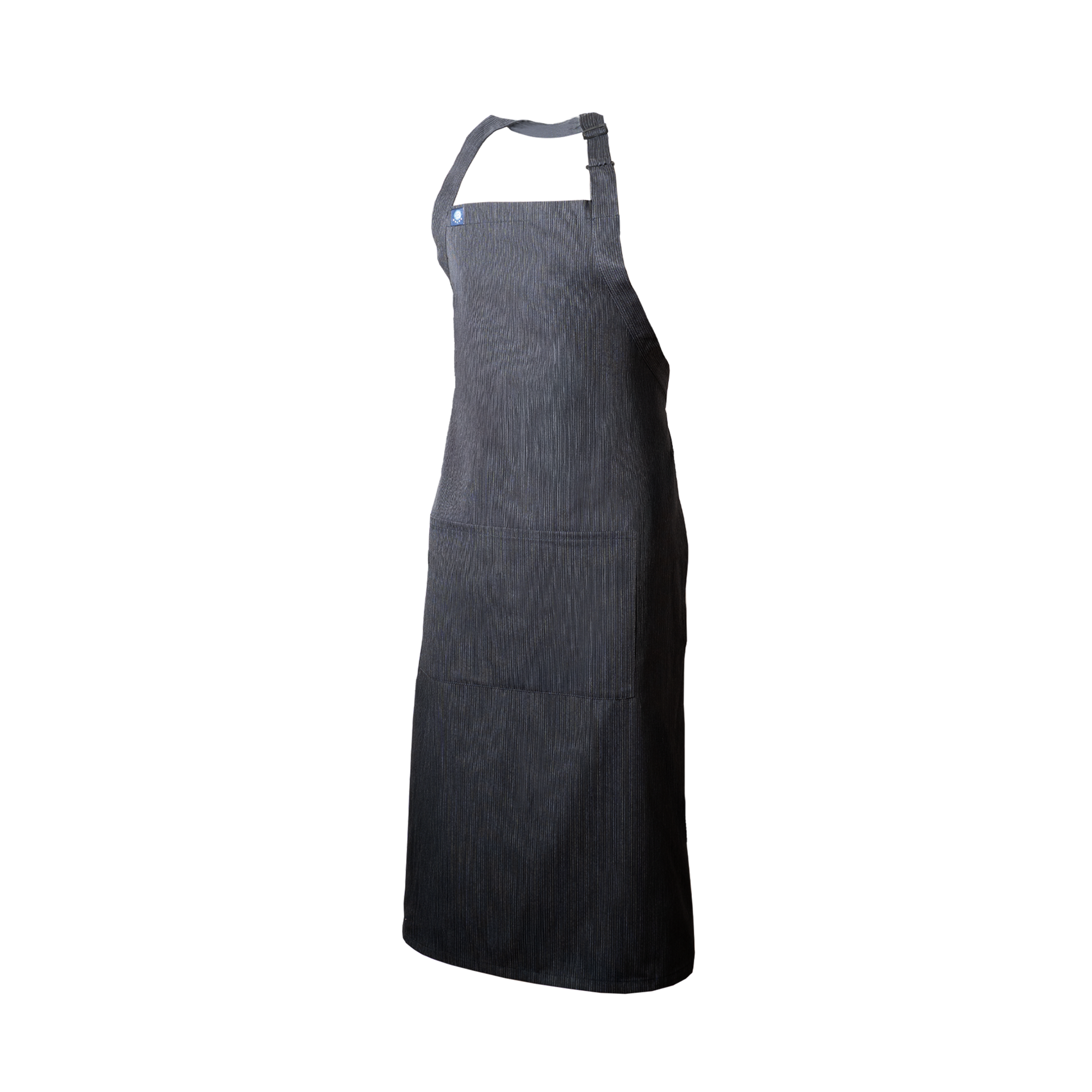 Black pinstriped apron