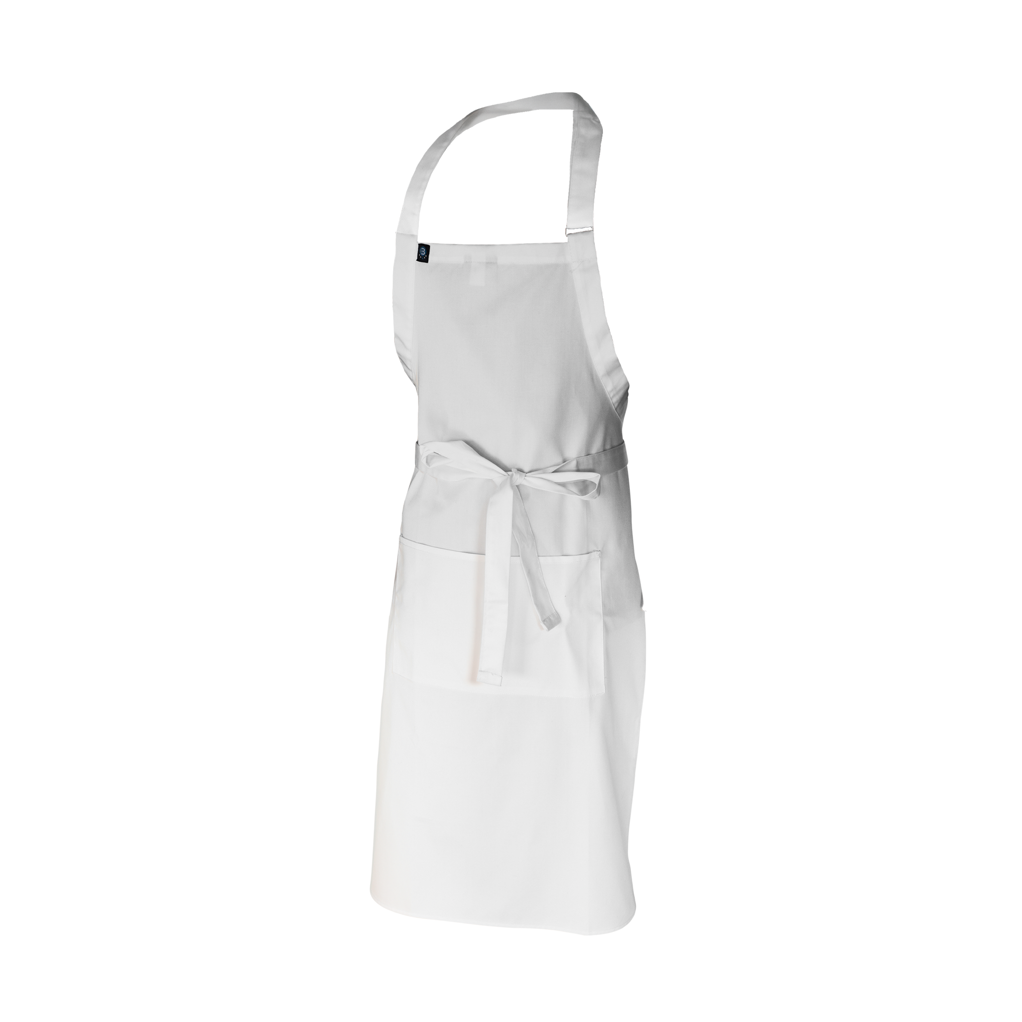 White apron on a white background