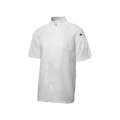 White chef's coat on a white background