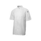 White chef's coat on a white background