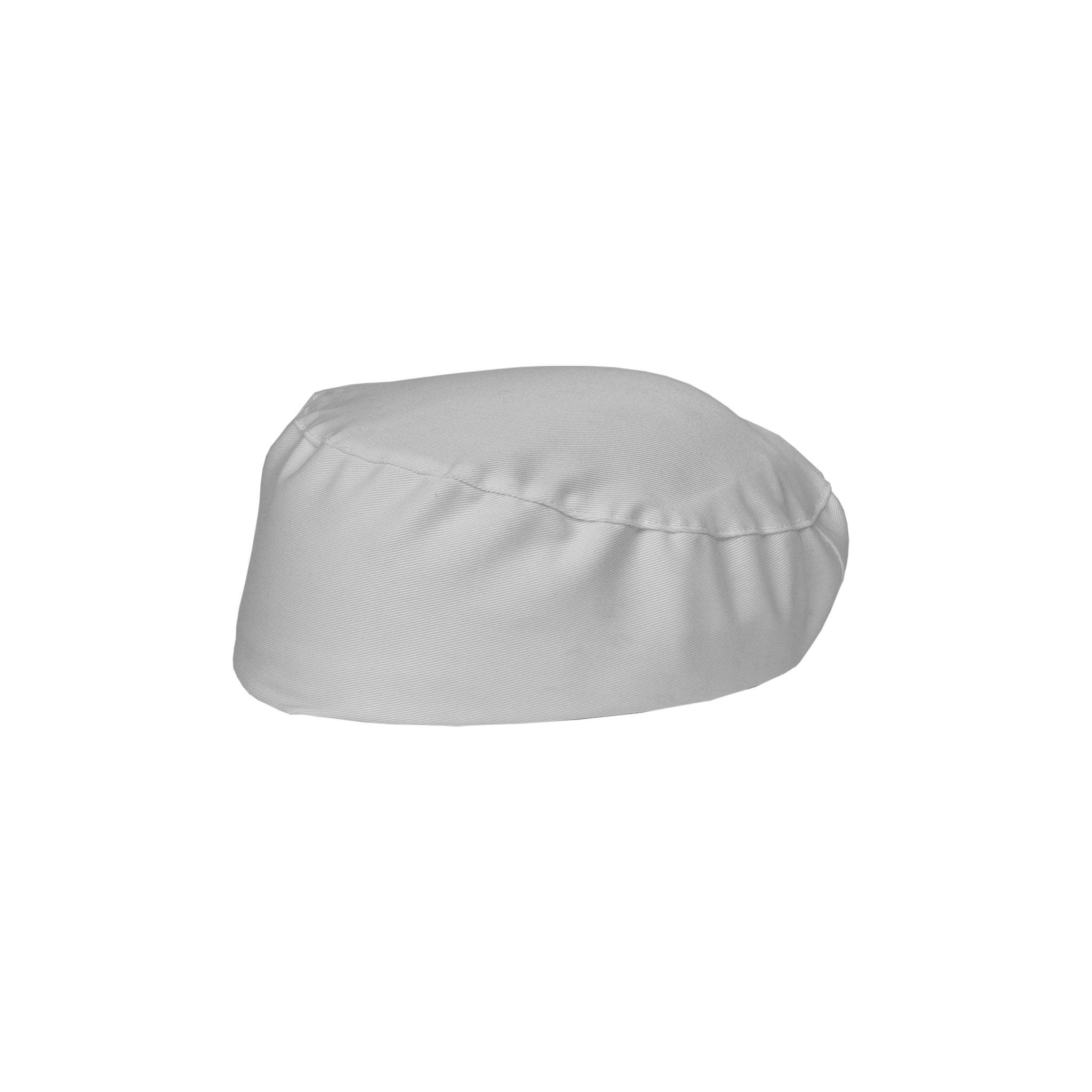 White chef's hat on a white background