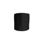 Black chef's hat on a white background