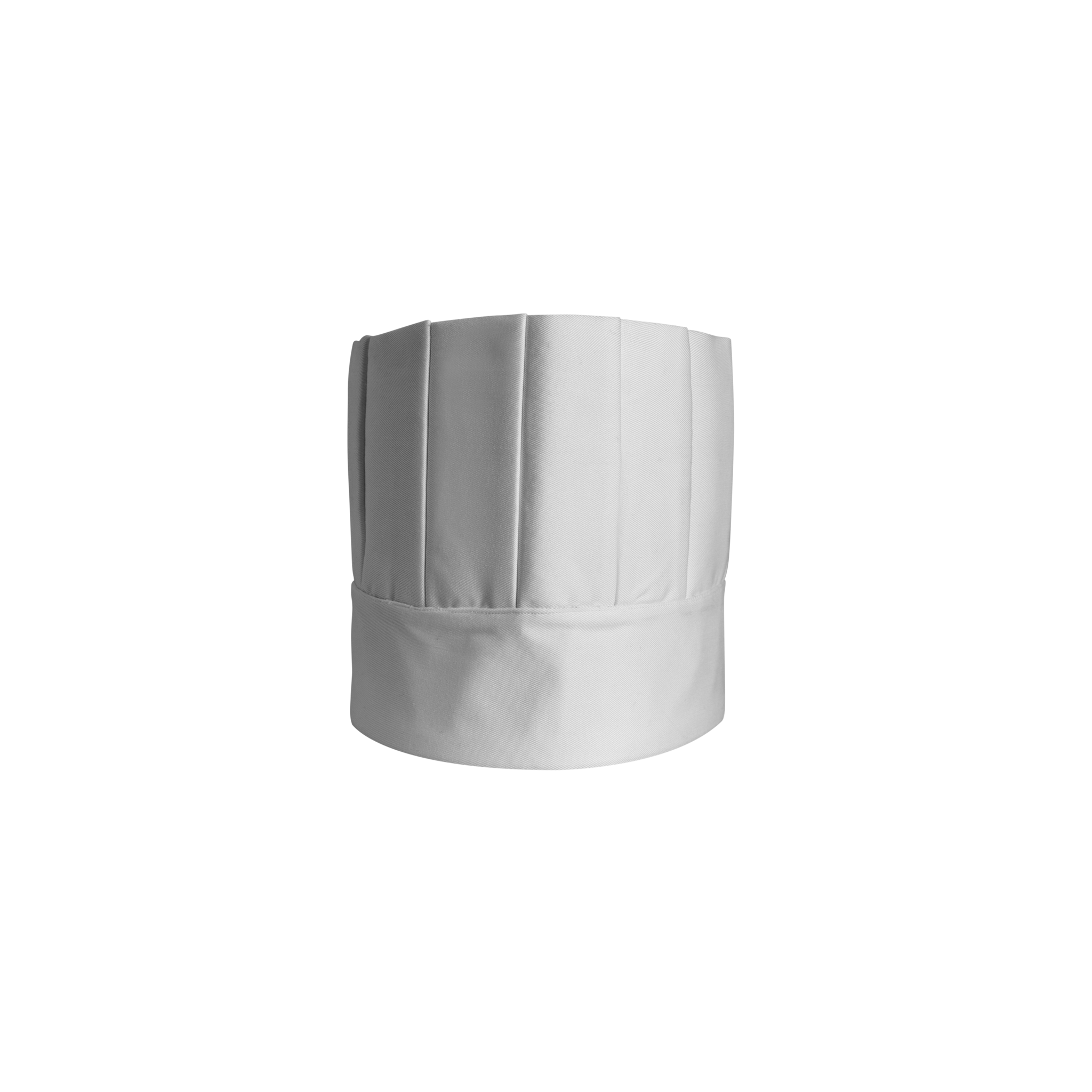 White chef's hat on a white background