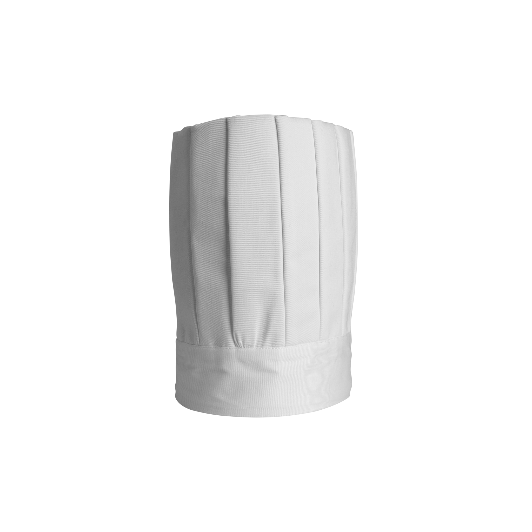 White chef's hat on a white background