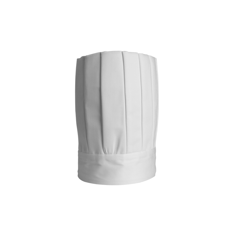 White chef's hat on a white background