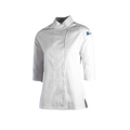 White chef's jacket on a white background