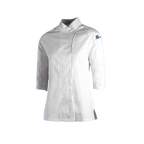 White chef's jacket on a white background
