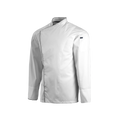 White chef's jacket on a white background