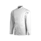 White chef's jacket on a white background