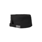 Black chef's hat on a white background