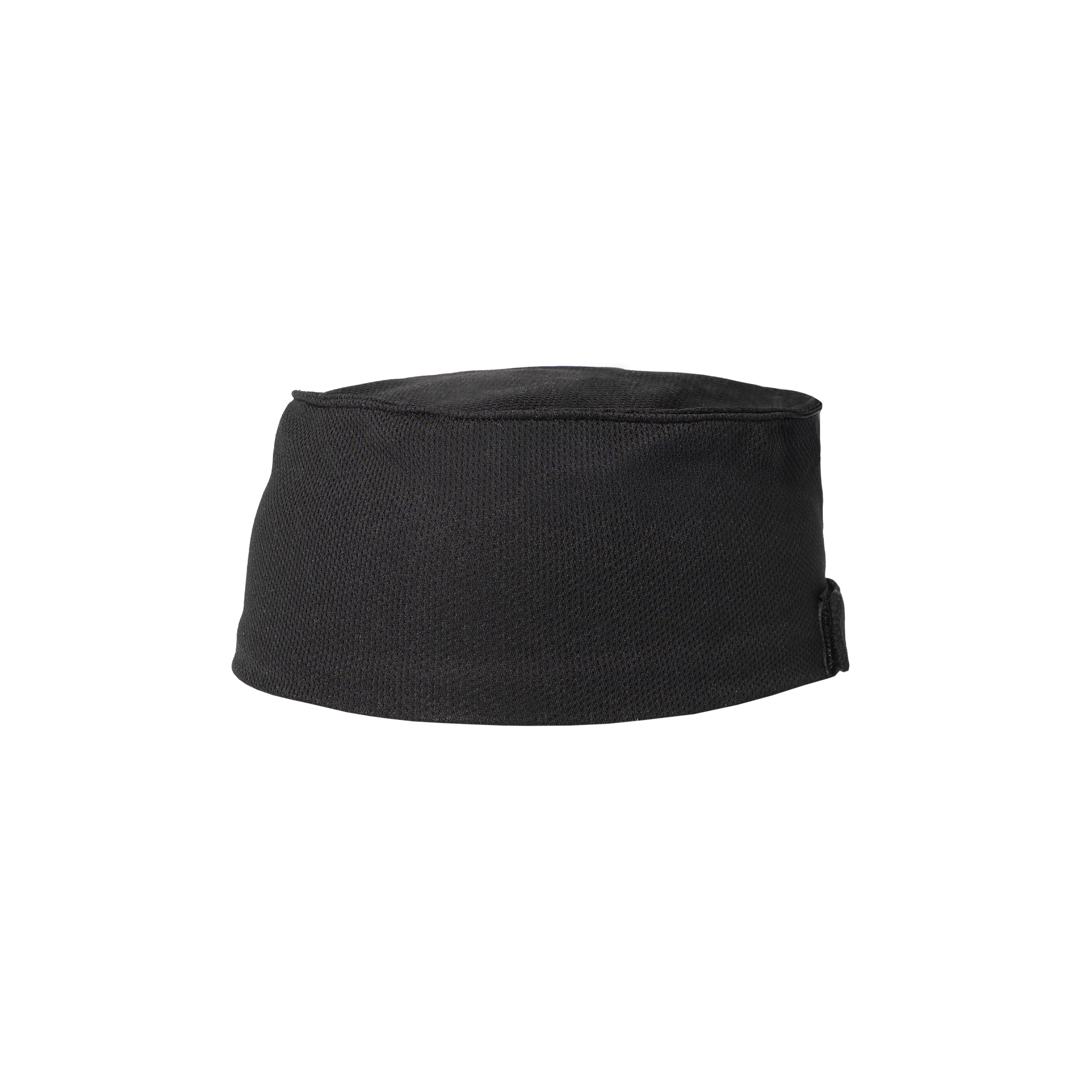 Black chef's hat on a white background