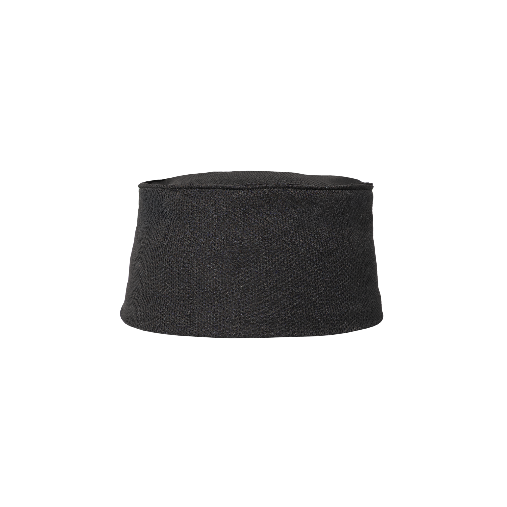 Black chef's hat on a white background