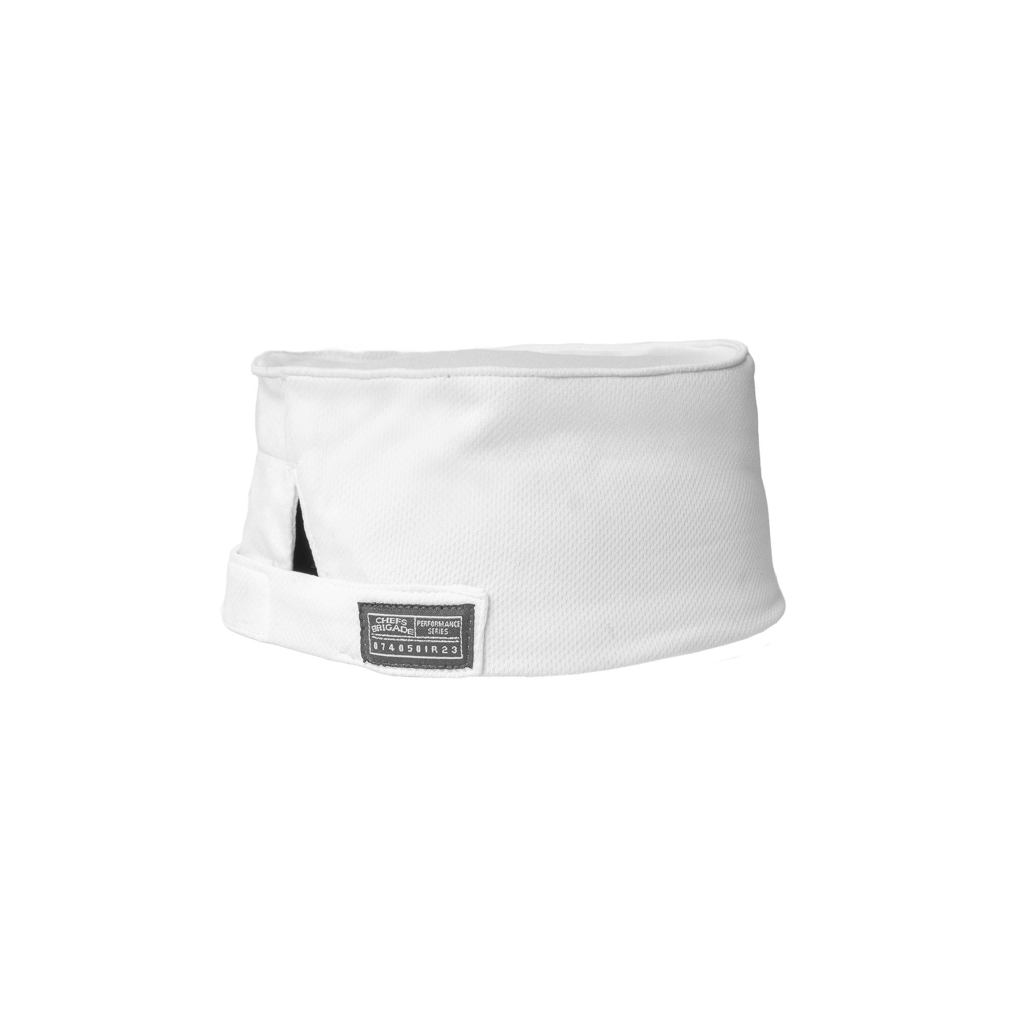 White chef's hat on a white background