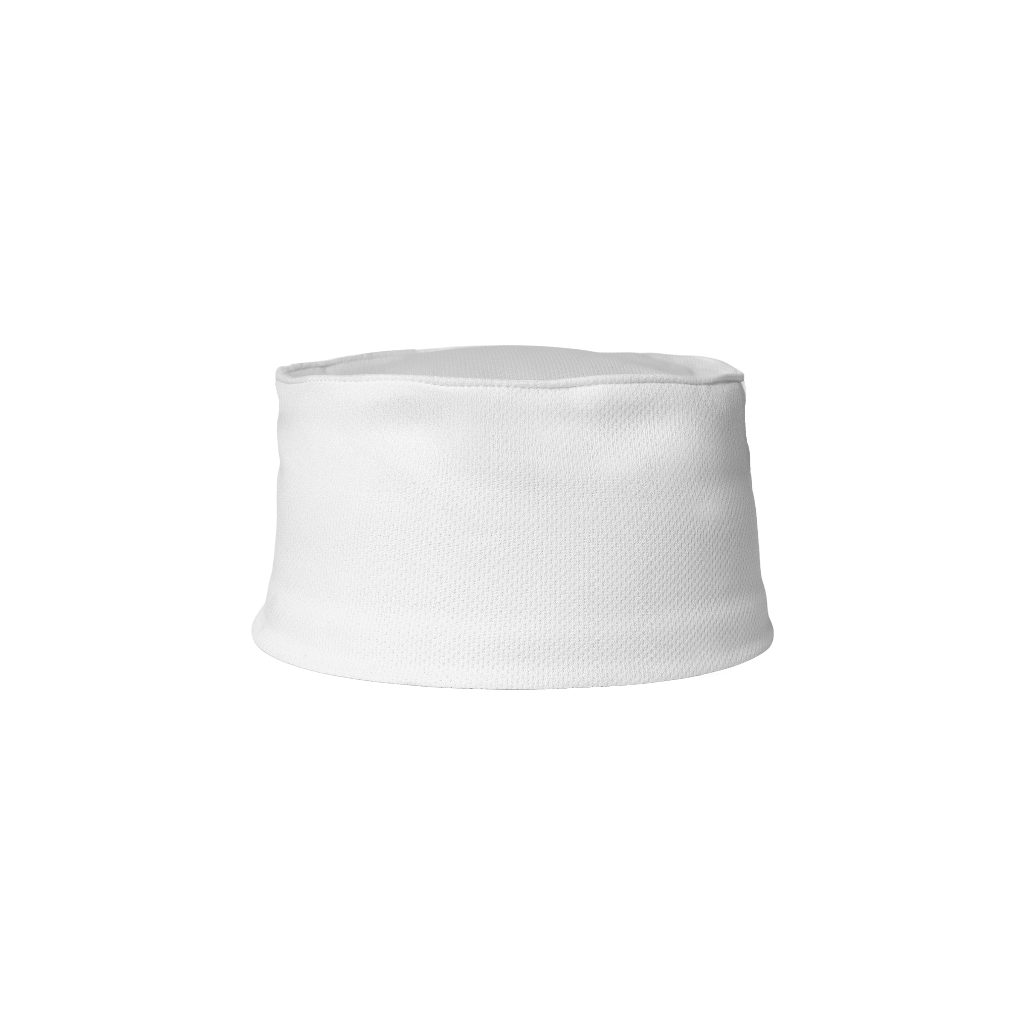 White chef's hat on a white background