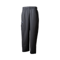 Black pinstripe pants on a white background