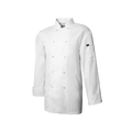White chef's coat on a white background