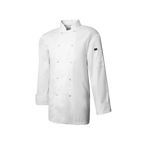 White chef's coat on a white background