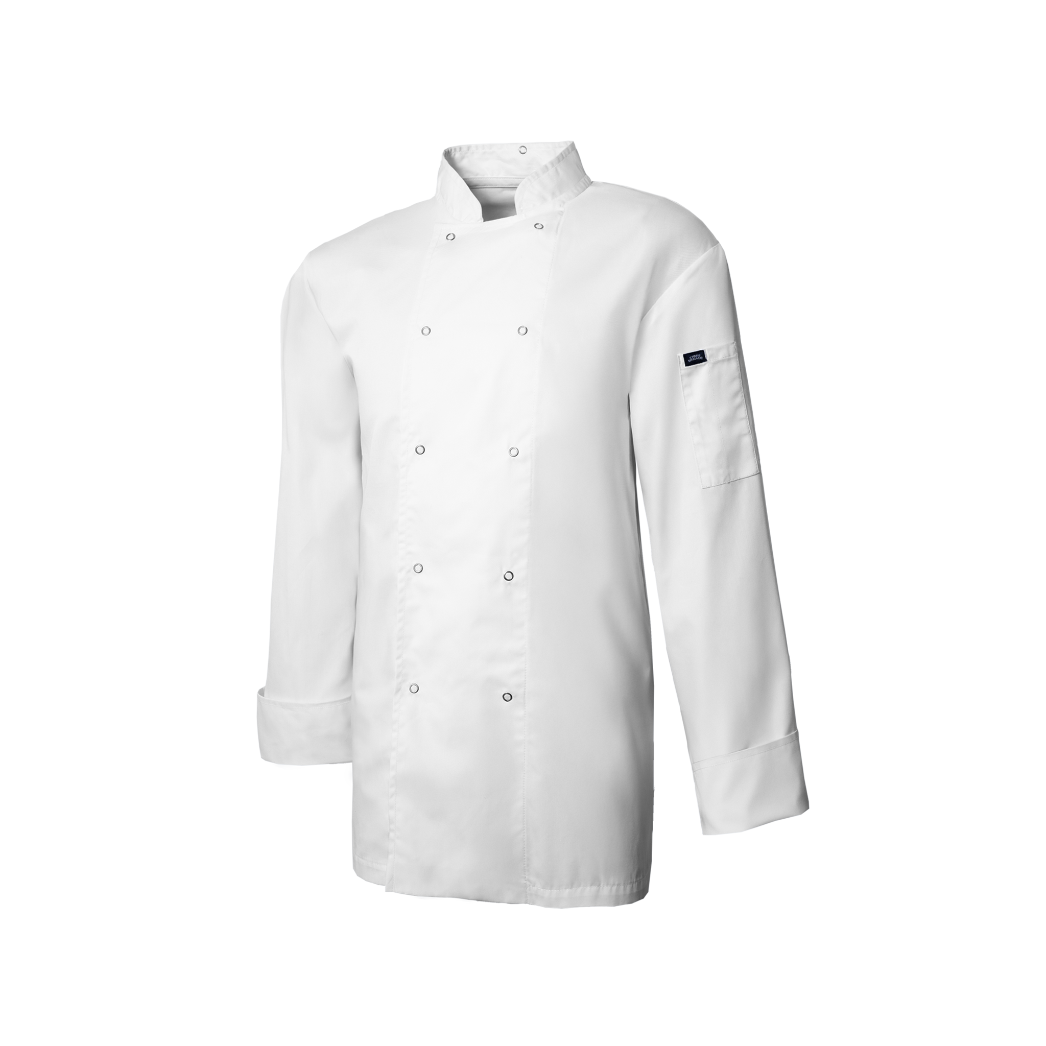 White chef's coat on a white background