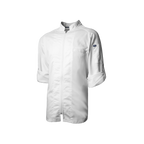 White chef's coat on a white background