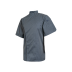 Gray chef's coat on a white background