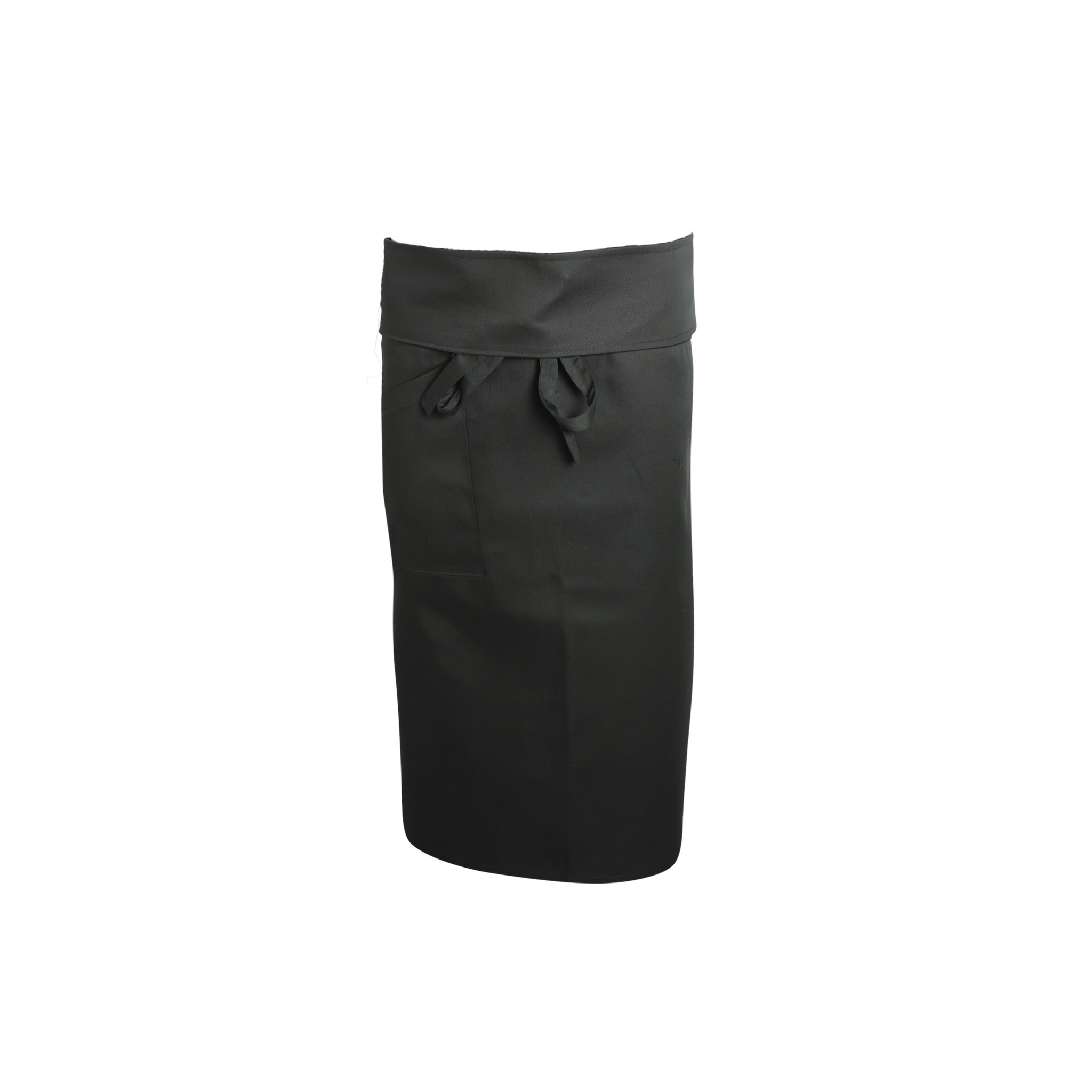 Black apron on a white background