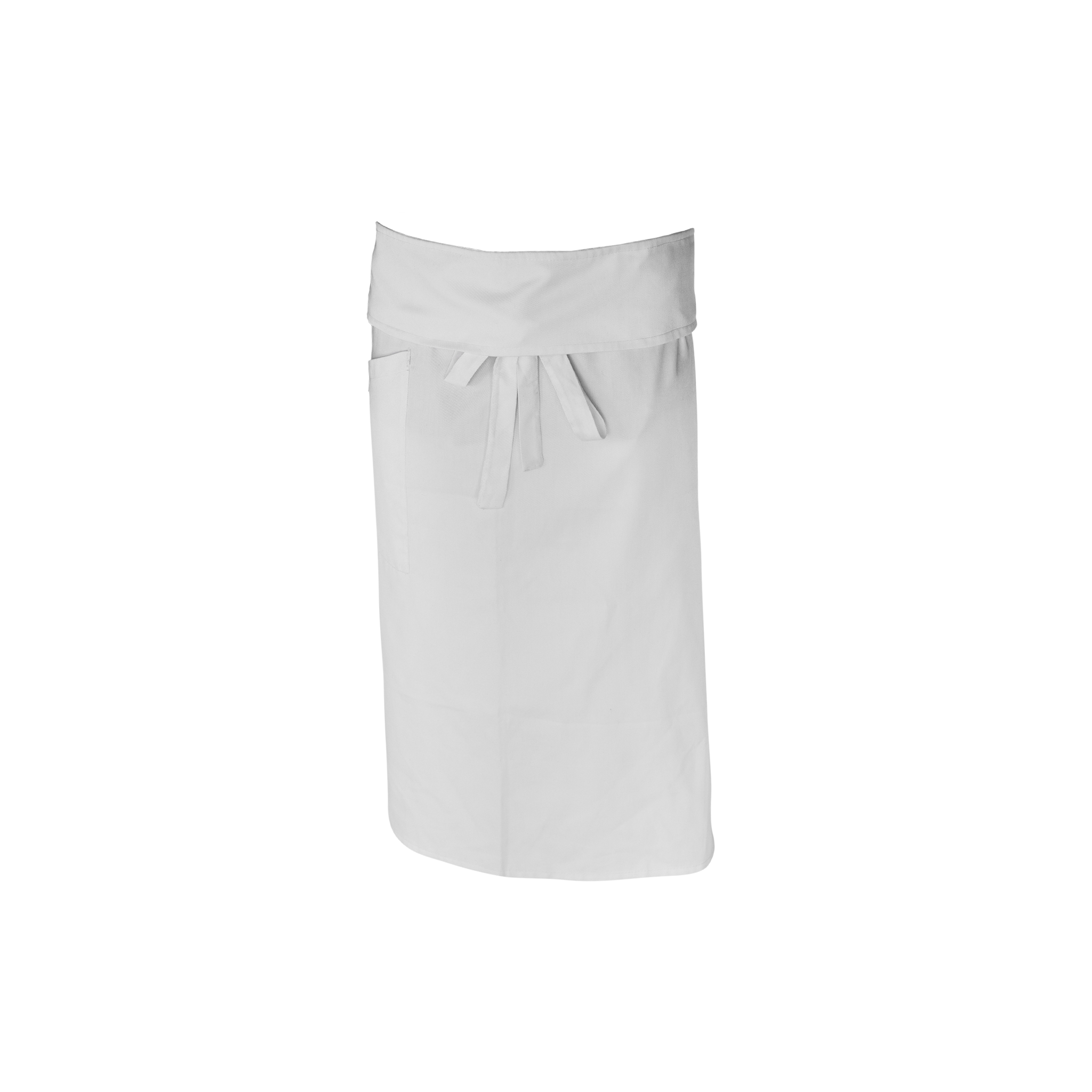 White apron on a white background