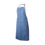 Blue apron on a white background