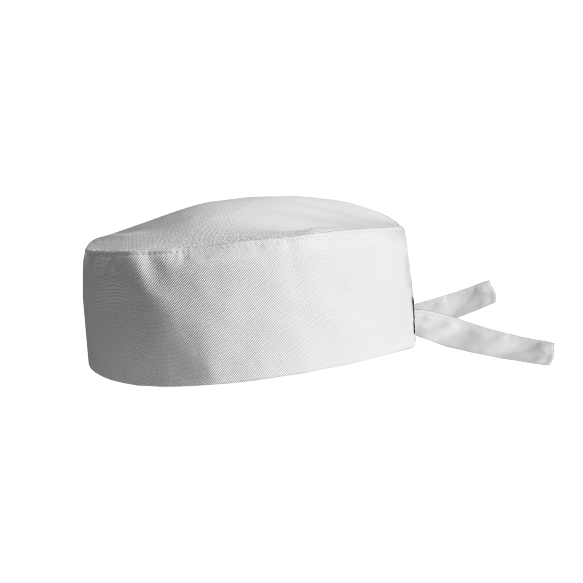 White chef's hat on a white background